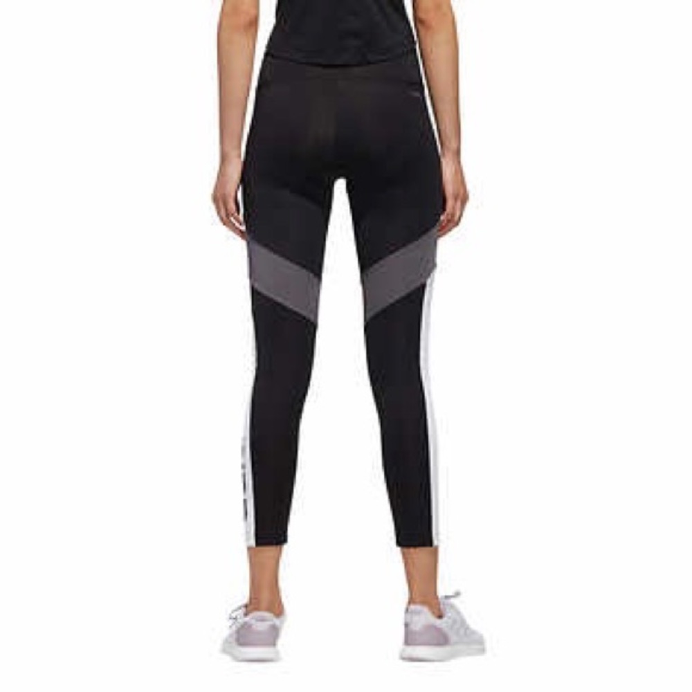 Adidas Colorblock Tight Leggings Black White NWT - Picture 8 of 9